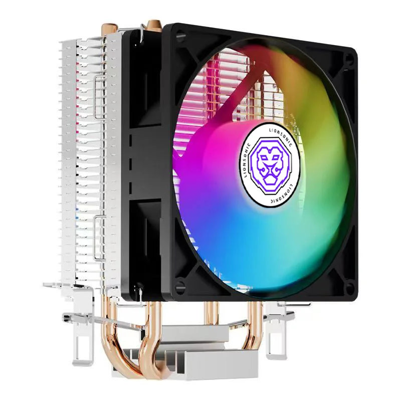 2 Heat Pipes CPU Cooler RGB 90mm PWM 4Pin i5 PC Quiet for Intel LGA 1700 1200 2011 2011-3 1150 1151 AMD AM4 AM3 CPU Cooling Fan
