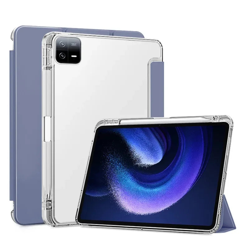 with Pencil Holder Cover For Xiaomi RedMi Pad SE 11"Case RedMi Pad Pro 12.1"Tablet Cover MiPad 6 11 Mi 7 Pro11.2 Hard Back Shell