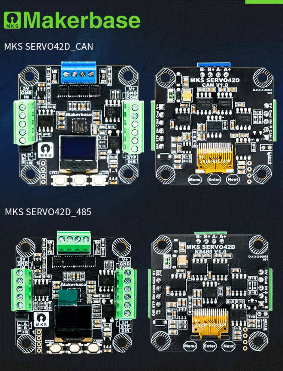 Makerbase MKS SERVO42D NEMA17 Closed Loop Stepper Motor Driver CNC 3D Printer For Gen_L FOC Quiet and Efficient