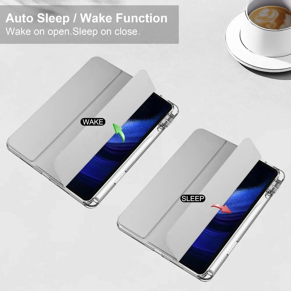 with Pencil Holder Cover For Xiaomi RedMi Pad SE 11"Case RedMi Pad Pro 12.1"Tablet Cover MiPad 6 11 Mi 7 Pro11.2 Hard Back Shell