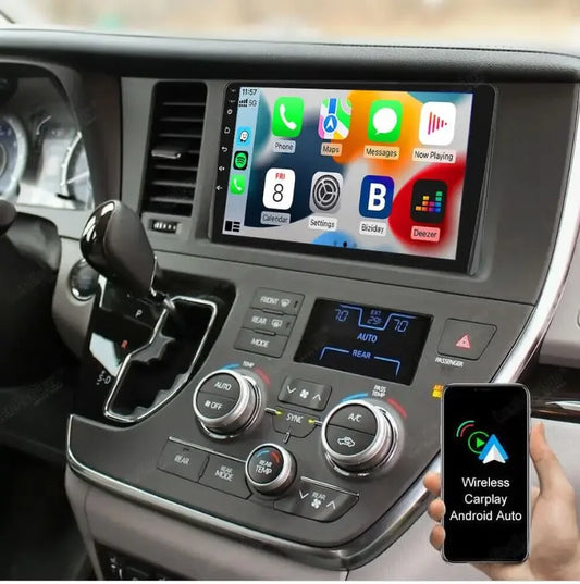 9Inch Carplay Radio Car GPS Navi Compatible for Sienna 2015-2018 Android 13